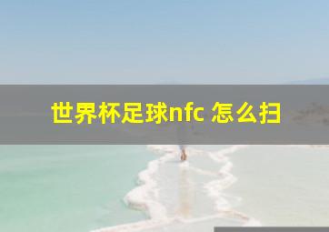 世界杯足球nfc 怎么扫